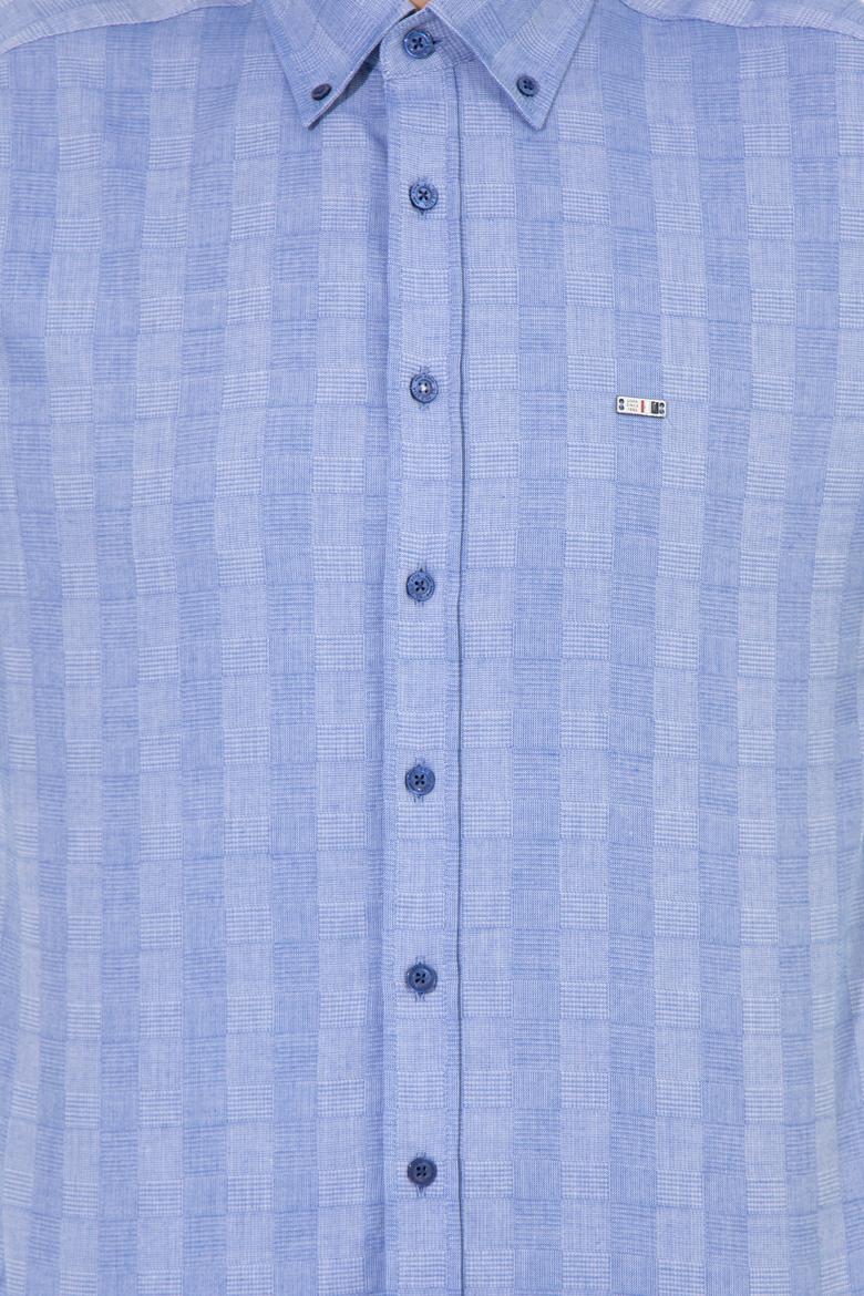 Erkek Mavi Uzun Kollu Gömlek - 50254118006