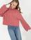 Kadın Pembe Balıkçı Yaka Kazak