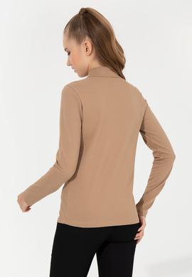 Kadın Camel Basic Sweatshirt - 50256259123