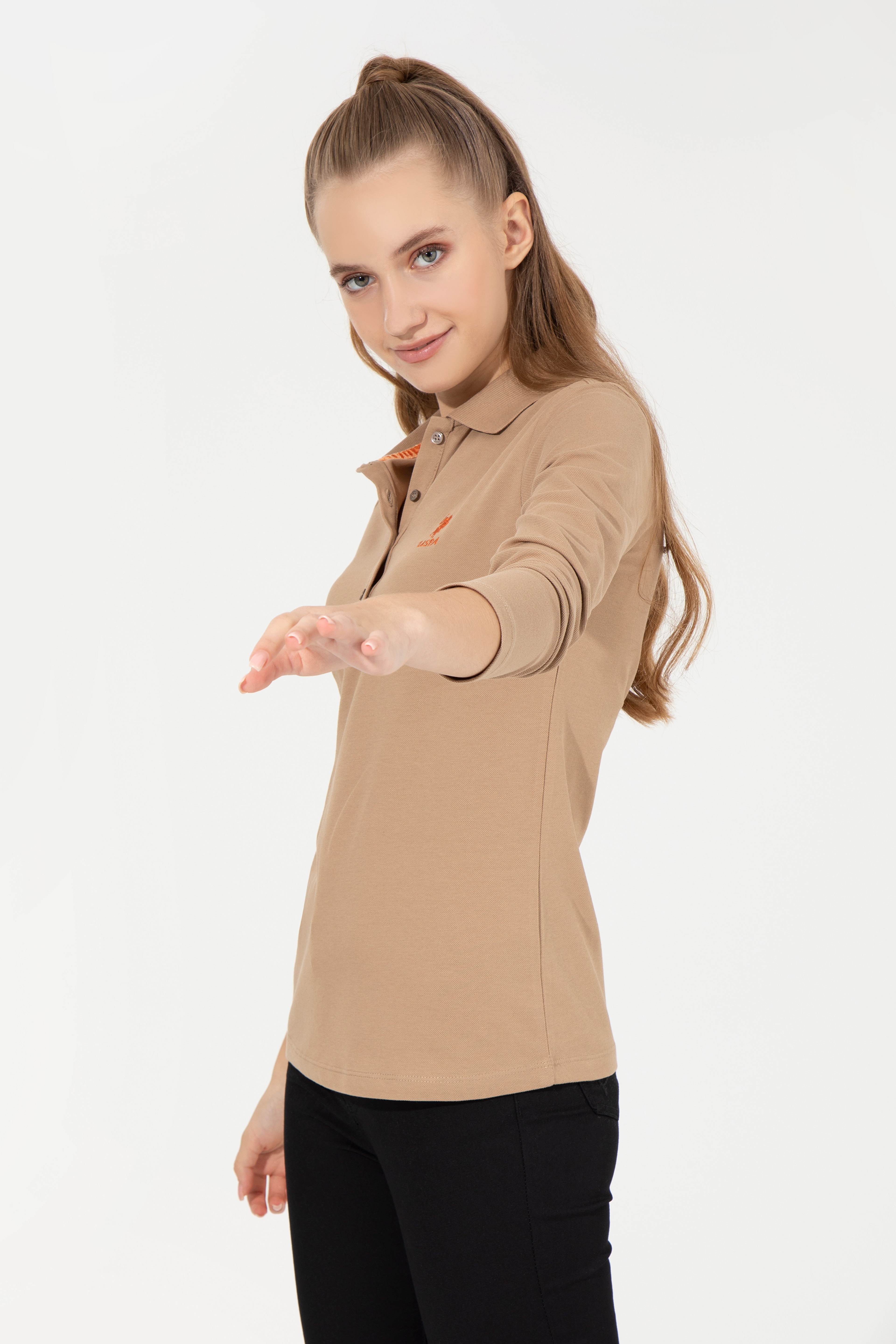Kadın Camel Basic Sweatshirt - Image 4