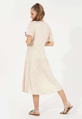 Kadın Haki Dokuma Elbise - 50248493002