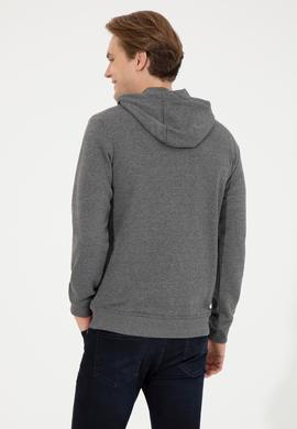 Erkek Antrasit Melanj Örme Hırka - 50253125023