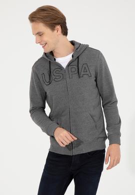 Erkek Antrasit Melanj Örme Hırka - 50253125023