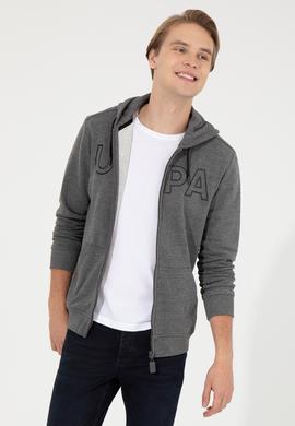 Erkek Antrasit Melanj Örme Hırka - 50253125023