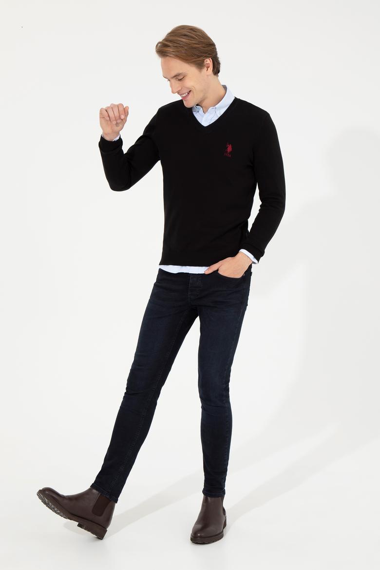 Erkek Siyah Basic Kazak - 50253445015