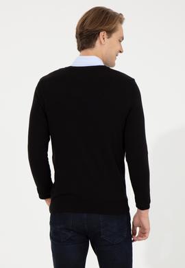 Erkek Siyah Basic Kazak - 50253445015