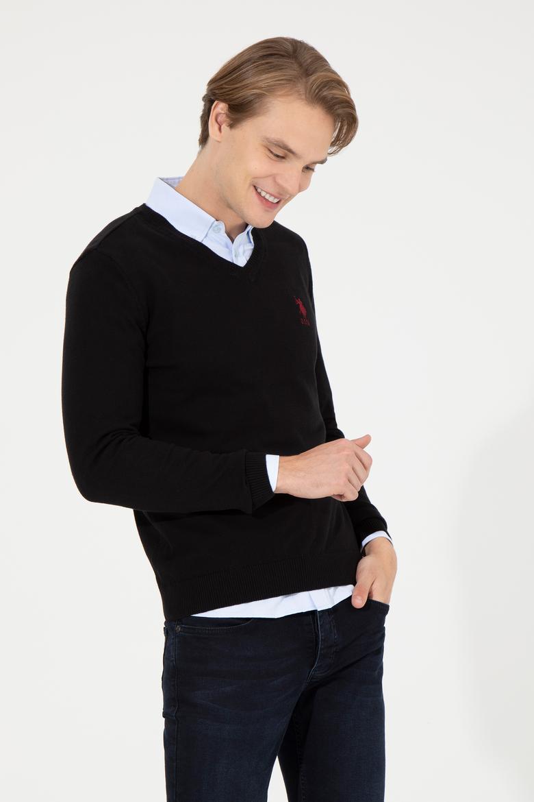 Erkek Siyah Basic Kazak - 50253445015