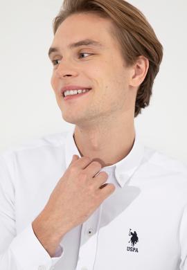 Erkek Beyaz Uzun Kollu Basic Gömlek - 50256741018