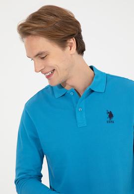 Erkek Kobalt Mavi Basic Sweatshirt - 50253133096