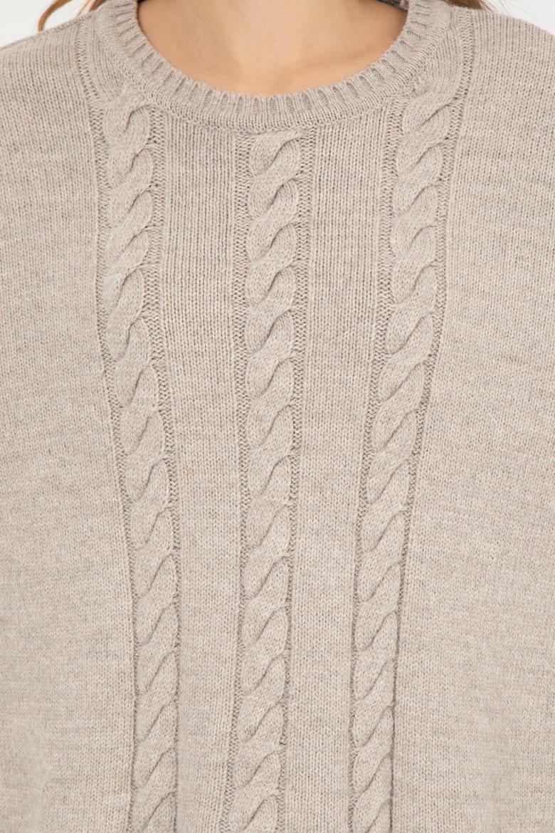 Kadın Taş Melanj Kazak - 50256651018