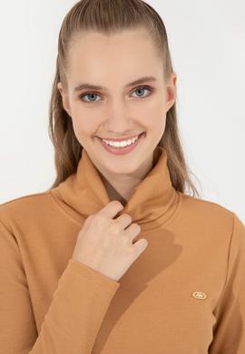 Kadın Camel Sweatshirt - 50256506038