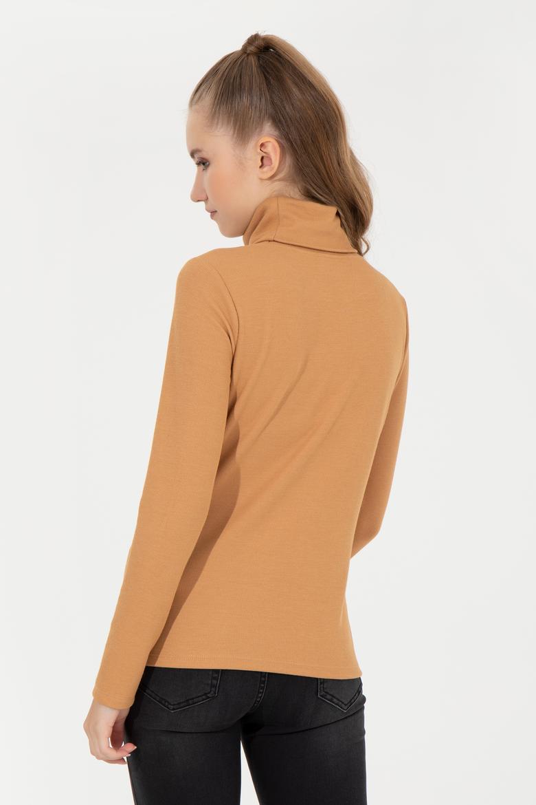 Kadın Camel Sweatshirt - 50256506038