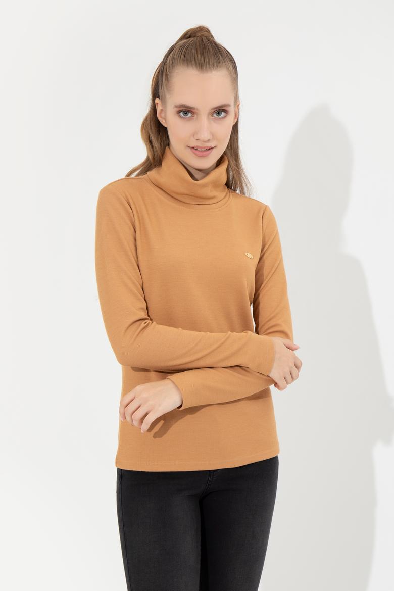 Kadın Camel Sweatshirt - 50256506038