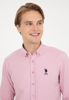 Erkek Pembe Uzun Kollu Basic Gömlek - 50256741081