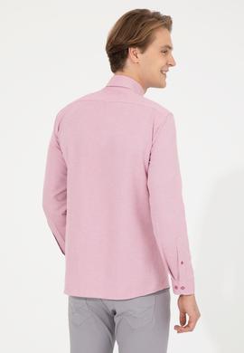 Erkek Pembe Uzun Kollu Basic Gömlek - 50256741081