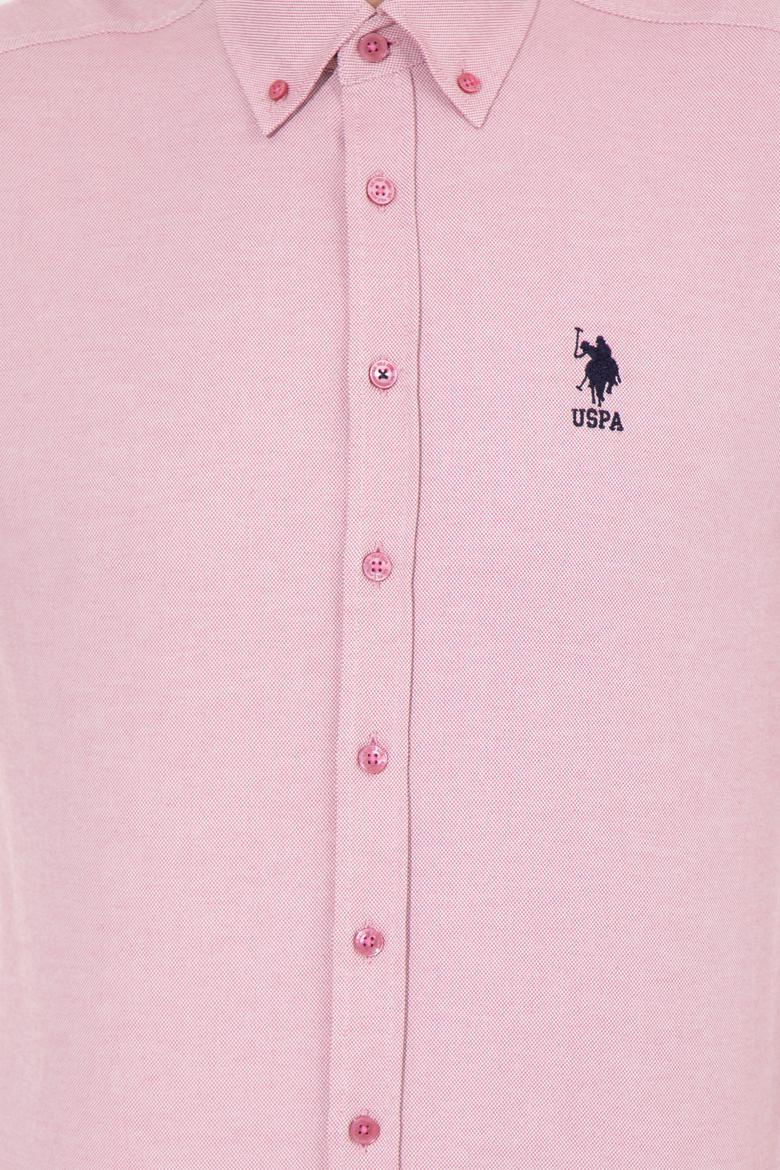 Erkek Pembe Uzun Kollu Basic Gömlek - 50256741081