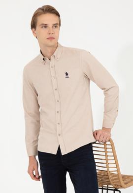 Erkek Camel Uzun Kollu Basic Gömlek - 50256741032