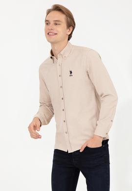 Erkek Camel Uzun Kollu Basic Gömlek - 50256741032