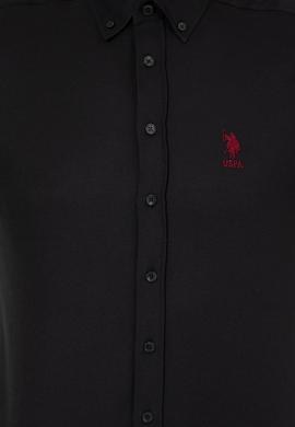 Erkek Siyah Uzun Kollu Basic Gömlek - 50256741052