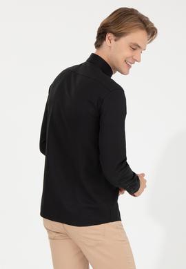 Erkek Siyah Uzun Kollu Basic Gömlek - 50256741052