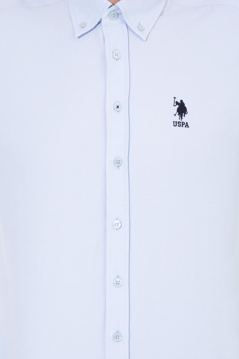 Erkek Açık Mavi Uzun Kollu Basic Gömlek - 50256741009