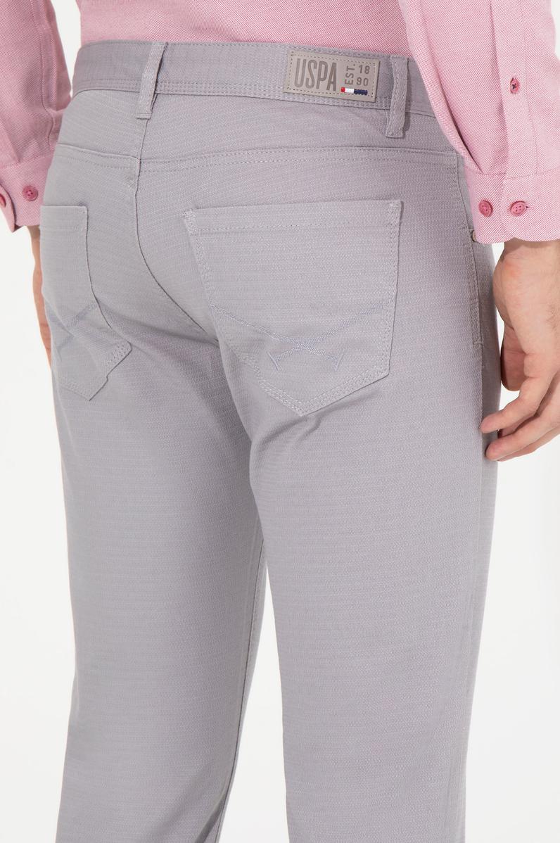 Erkek Slim Fit Vizon Kanvas Pantolon