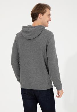 Erkek Antrasit Melanj Basic Sweatshirt - 50253328024