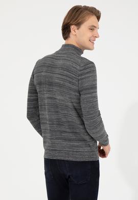 Erkek Antrasit Melanj Kazak - 50252196027