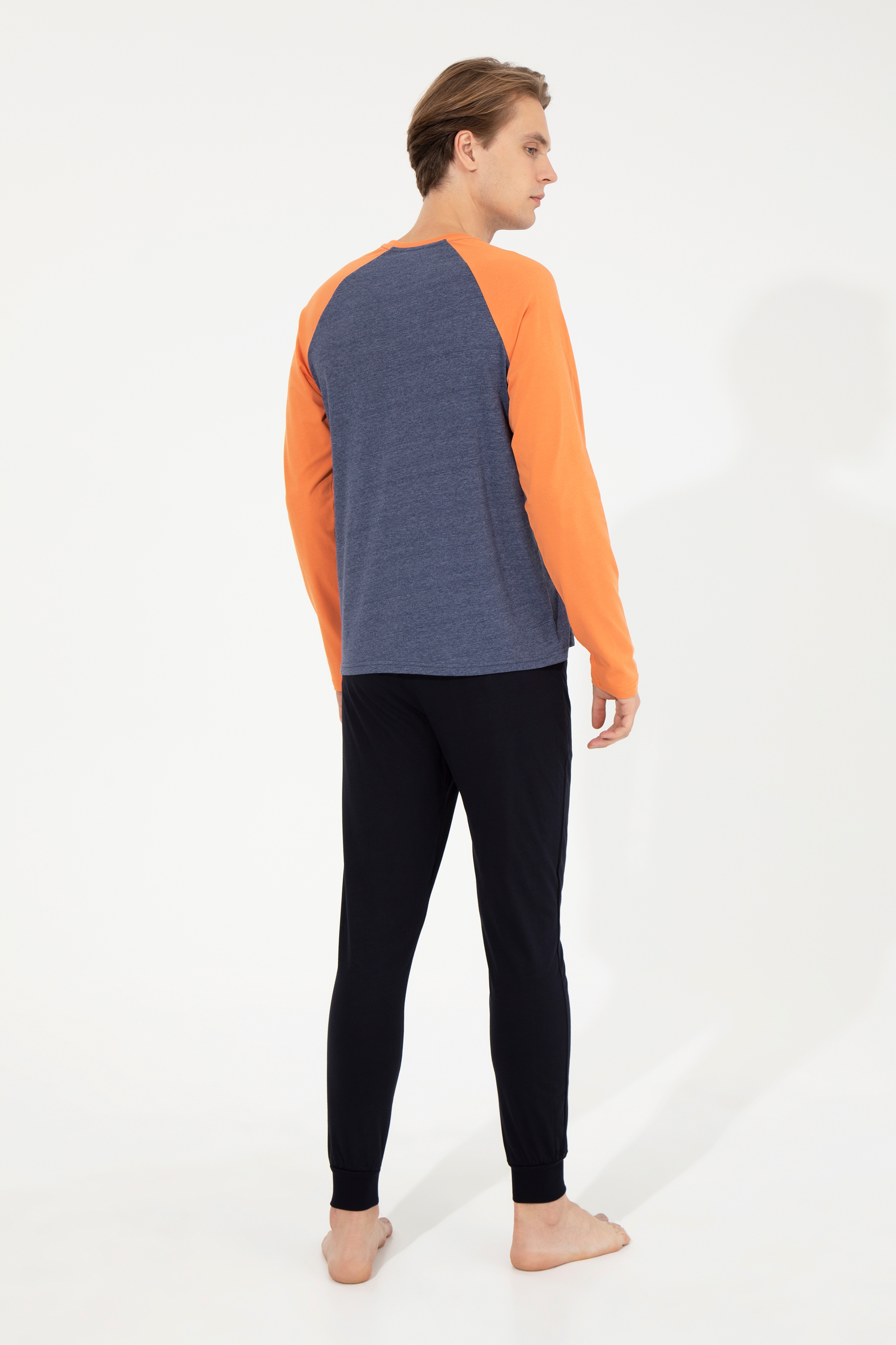 Erkek Turuncu Pijama Takımı - Image 3