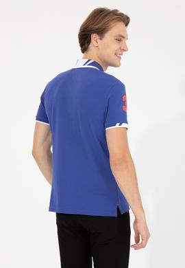 Erkek Mavi Basic Tişört - 50249140040