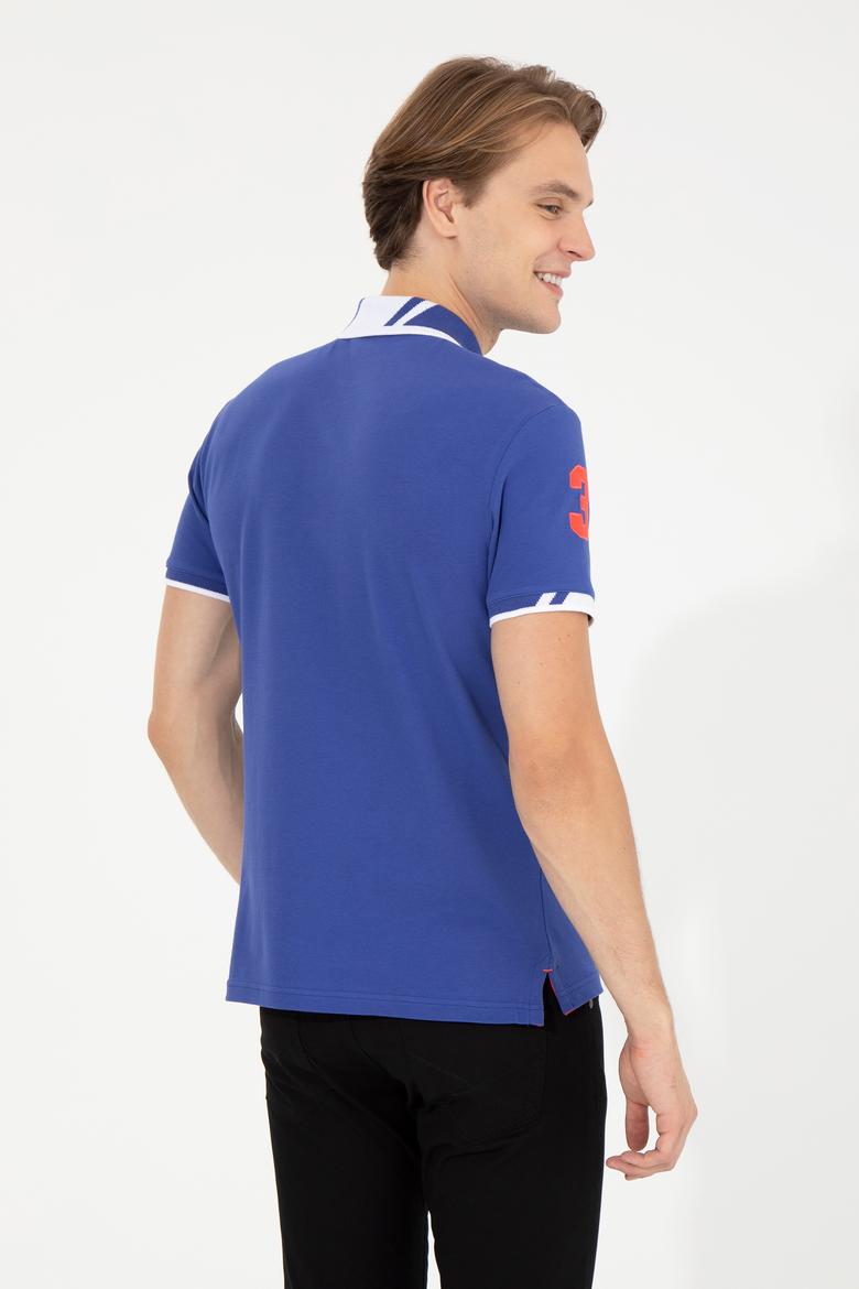 Erkek Mavi Basic Tişört - 50249140040