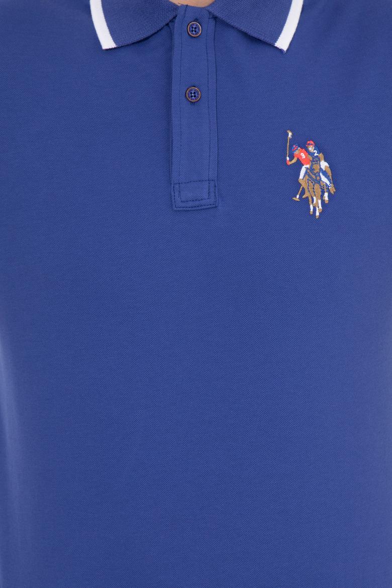 Erkek Mavi Basic Tişört - 50249140040