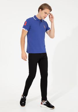 Erkek Mavi Basic Tişört - 50249140040