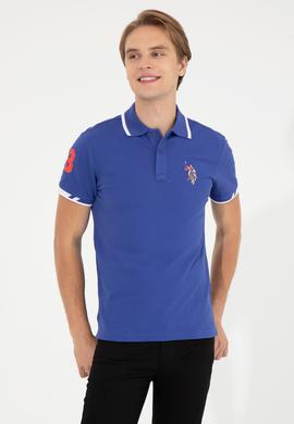 Erkek Mavi Basic Tişört - 50249140040