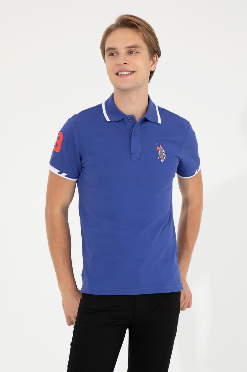 Erkek Mavi Basic Tişört