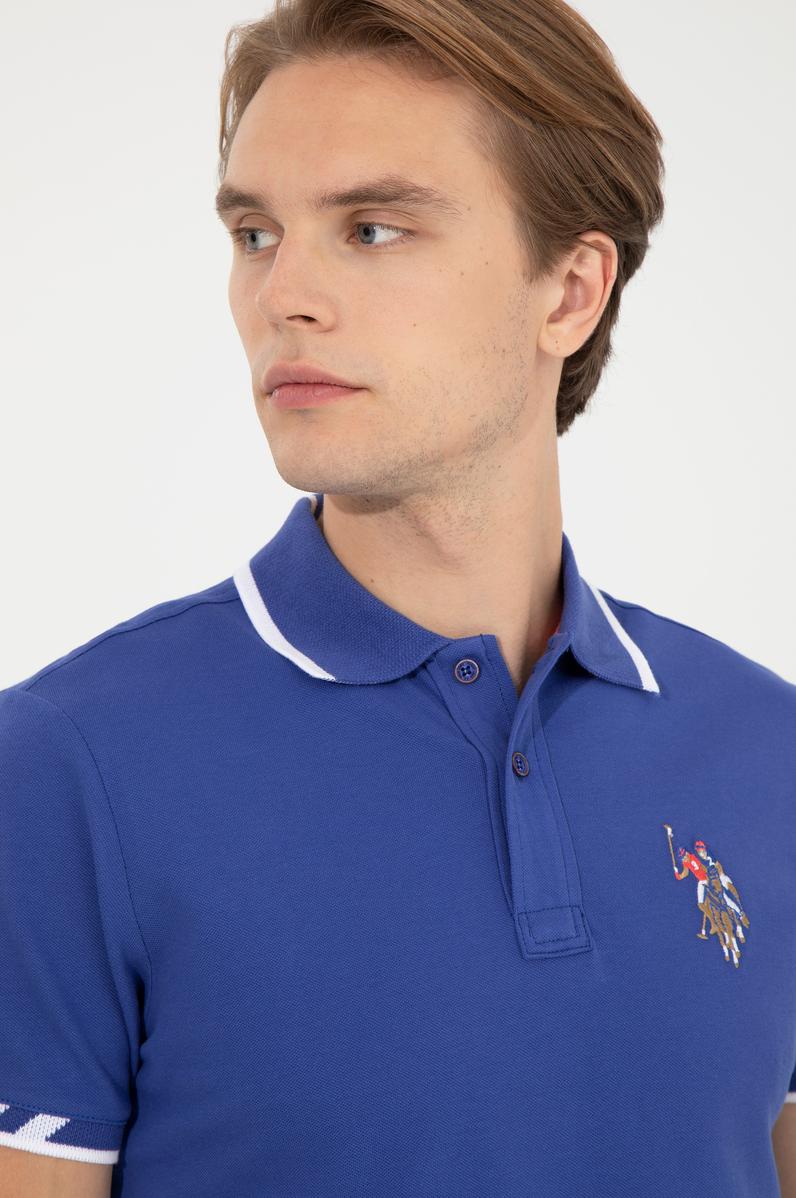 Erkek Mavi Basic Tişört