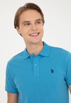 Erkek Kobalt Basic Polo Yaka Tişört - 50249149217