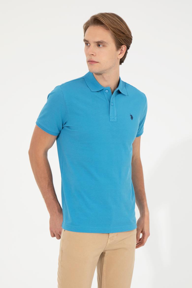 Erkek Kobalt Basic Polo Yaka Tişört - 50249149217