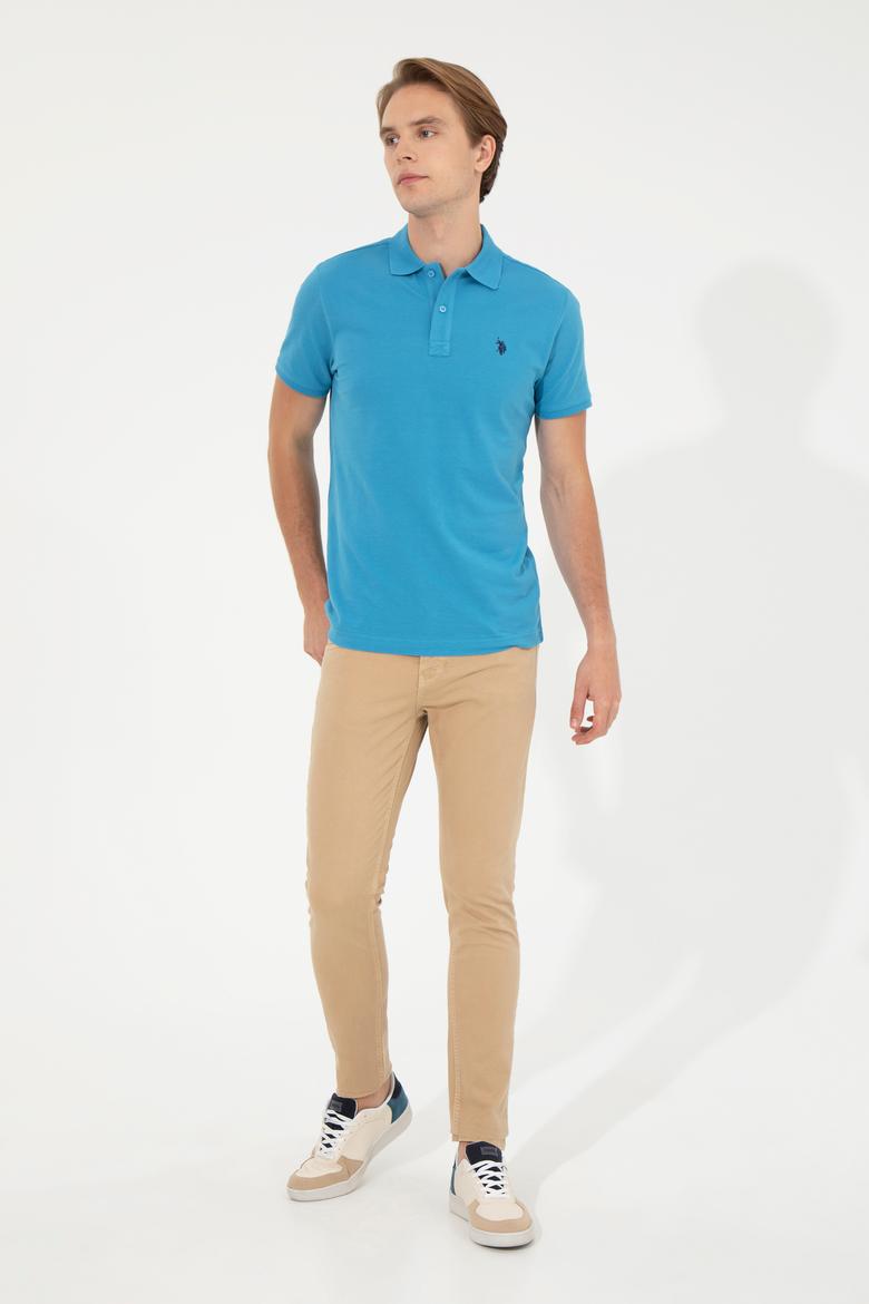 Erkek Kobalt Basic Polo Yaka Tişört - 50249149217