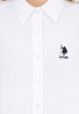 Kadın Beyaz Uzun Kollu Basic Gömlek - 50256640012