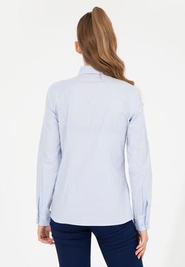 Kadın Açık Mavi Uzun Kollu Basic Gömlek - 50256970005