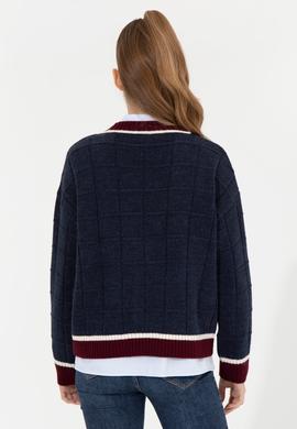 Kadın Lacivert Triko Hırka - 50256624007