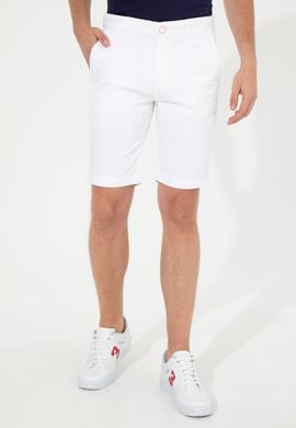 Erkek Beyaz Dokuma Şort - 50249295003