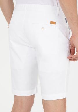 Erkek Beyaz Dokuma Şort - 50249295003