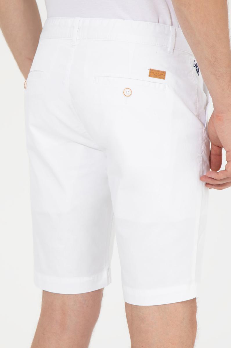 Erkek Beyaz Dokuma Şort
