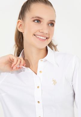 Kadın Beyaz Uzun Kollu Basic Gömlek - 50256721016