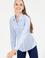 Kadın Açık Mavi Uzun Kollu Basic Gömlek