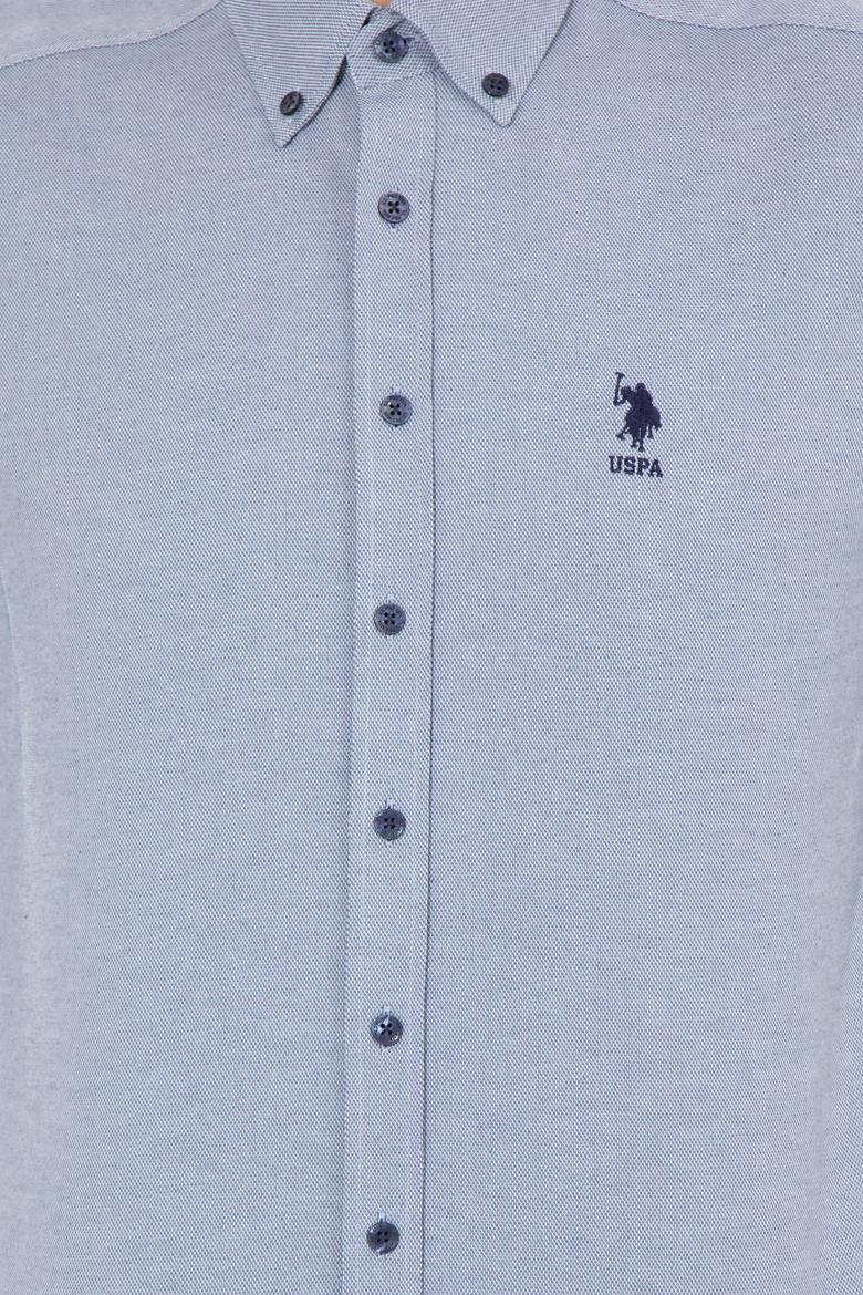 Erkek Lacivert Uzun Kollu Basic Gömlek - 50249490042