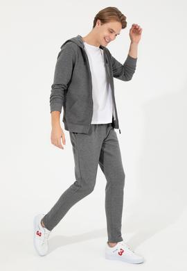 Erkek Antrasit Melanj Eşofman Altı - 50253123004