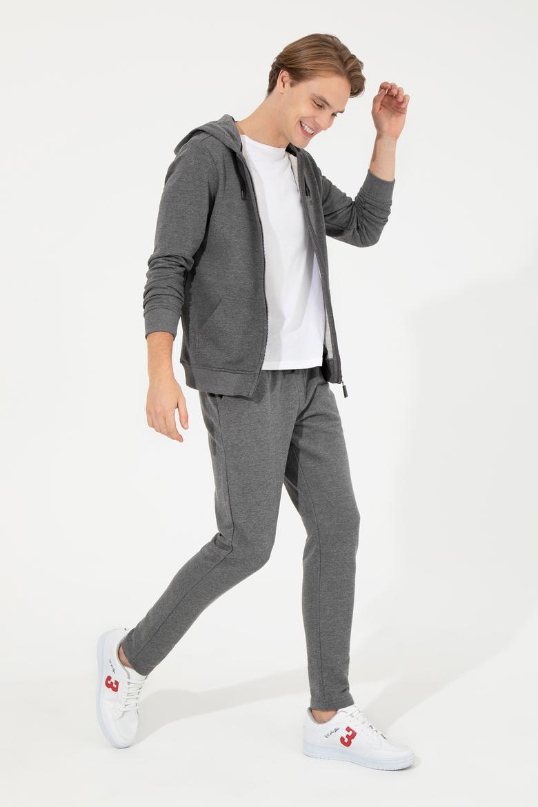 Erkek Antrasit Melanj Eşofman Altı - 50253123004